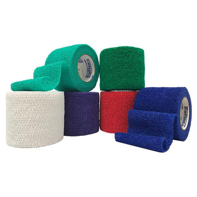 Bandage CoFlex NL Compression Elastic 1"x5yd LF NS Cohesive Rainbow 30/Ca - Surgical Supplies NY